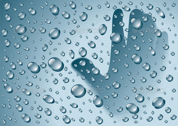 Rain Drops Background - Backgrounds Decorative