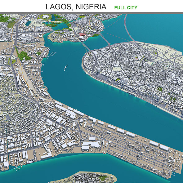 Lagos city Nigeria - 3Docean 31886123