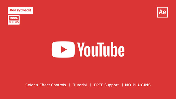 YouTube Logo Intro, After Effects Project Files | VideoHive