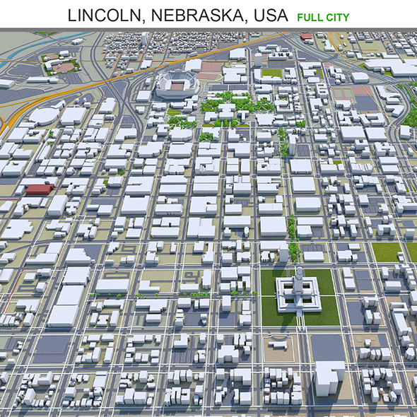 Lincoln city Nebraska - 3Docean 31886792