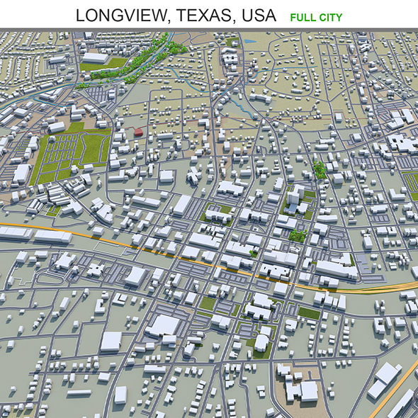 Longview city Texas - 3Docean 31886857