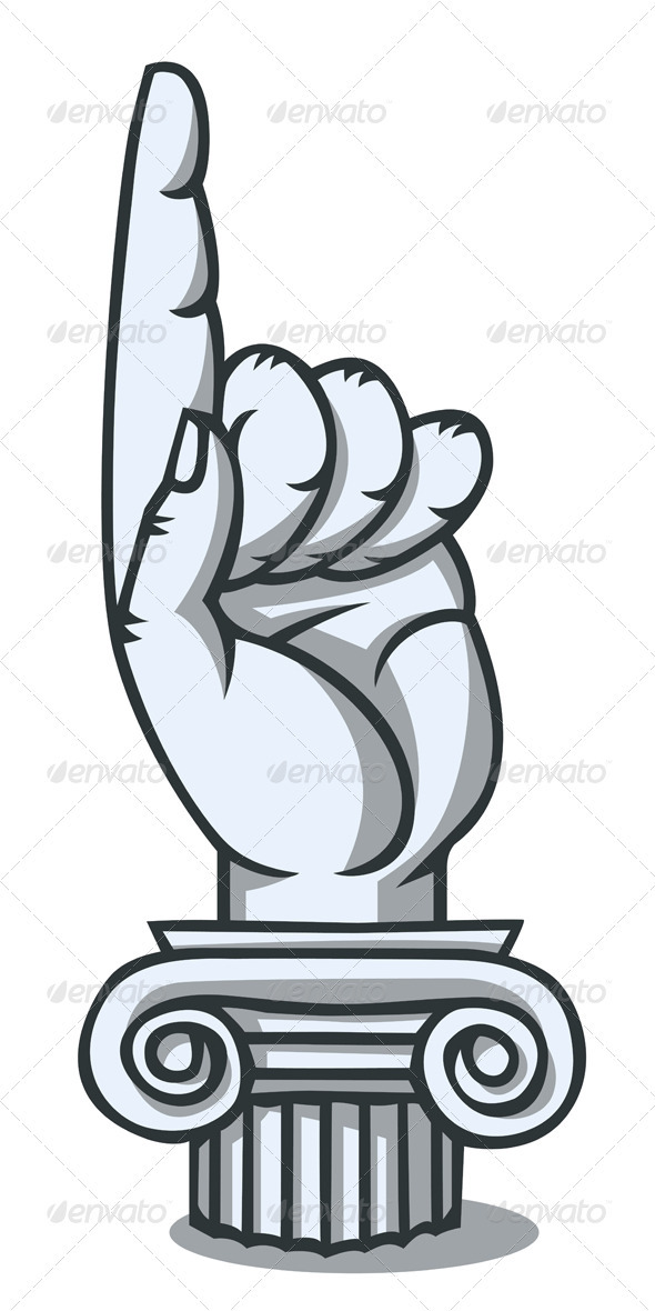 Monument of Pointing Finger - Miscellaneous Vectors
