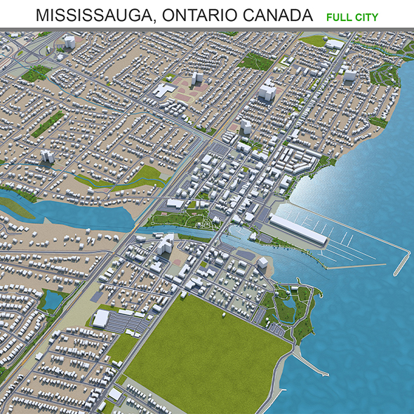 Mississauga city Ontario - 3Docean 31899231