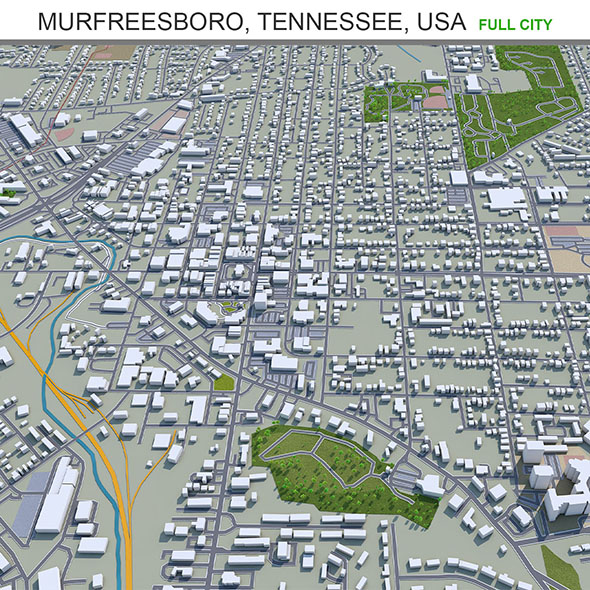Murfreesboro city Tennessee - 3Docean 31899388