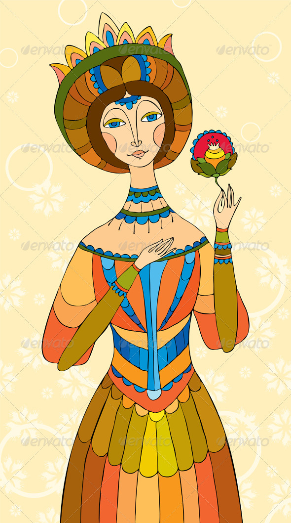 Princess Girl Flower - People Characters