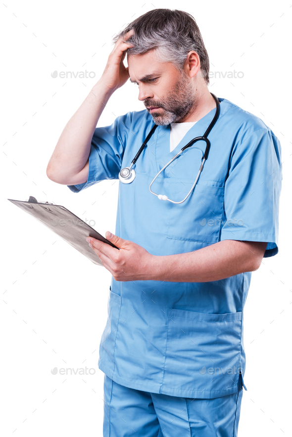 Frustrated surgeon.  - Stock Photo - Images