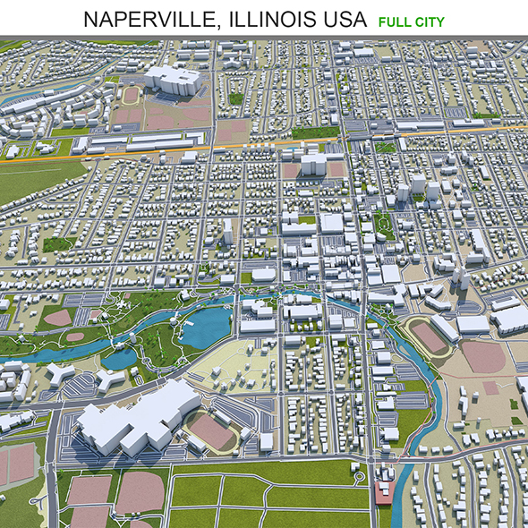 Naperville city Illinois - 3Docean 31901840