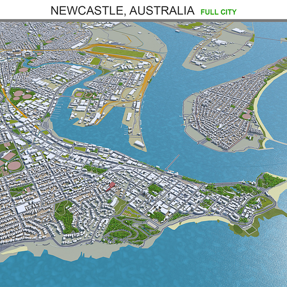 Newcastle city Australia - 3Docean 31902287