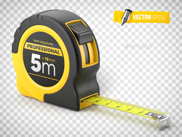 Download Vector Realistic Tape Measure By He2vectors Graphicriver