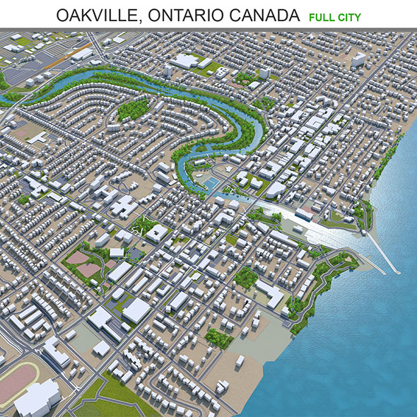 Oakville city Ontario - 3Docean 31902613