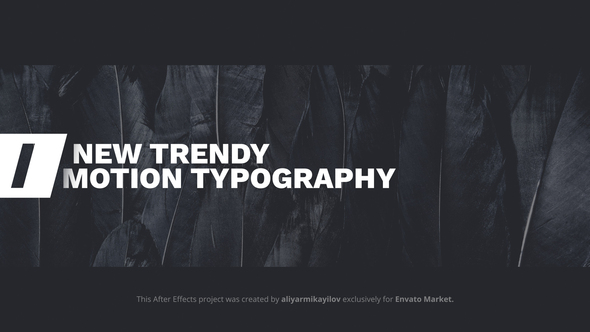 Motion Typography - VideoHive 31902619