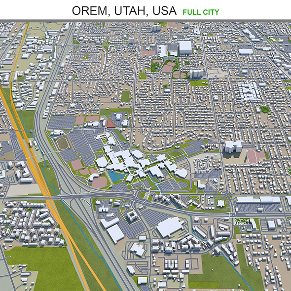 Orem city Utah - 3Docean 31902926