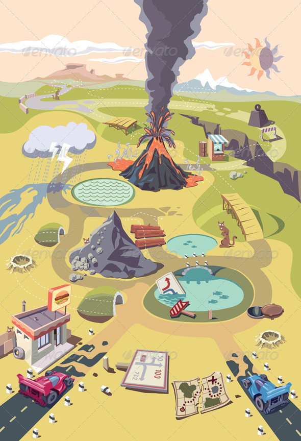 Dangerous Race in a Hazardous World - Landscapes Nature