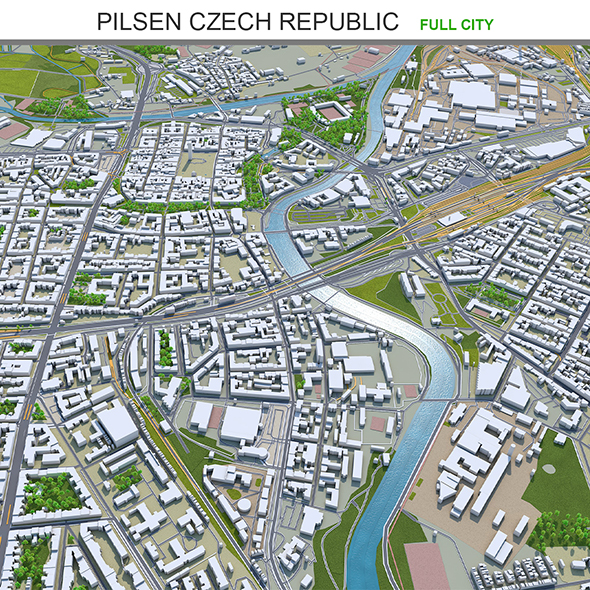 Pilsen city Czech - 3Docean 31910259