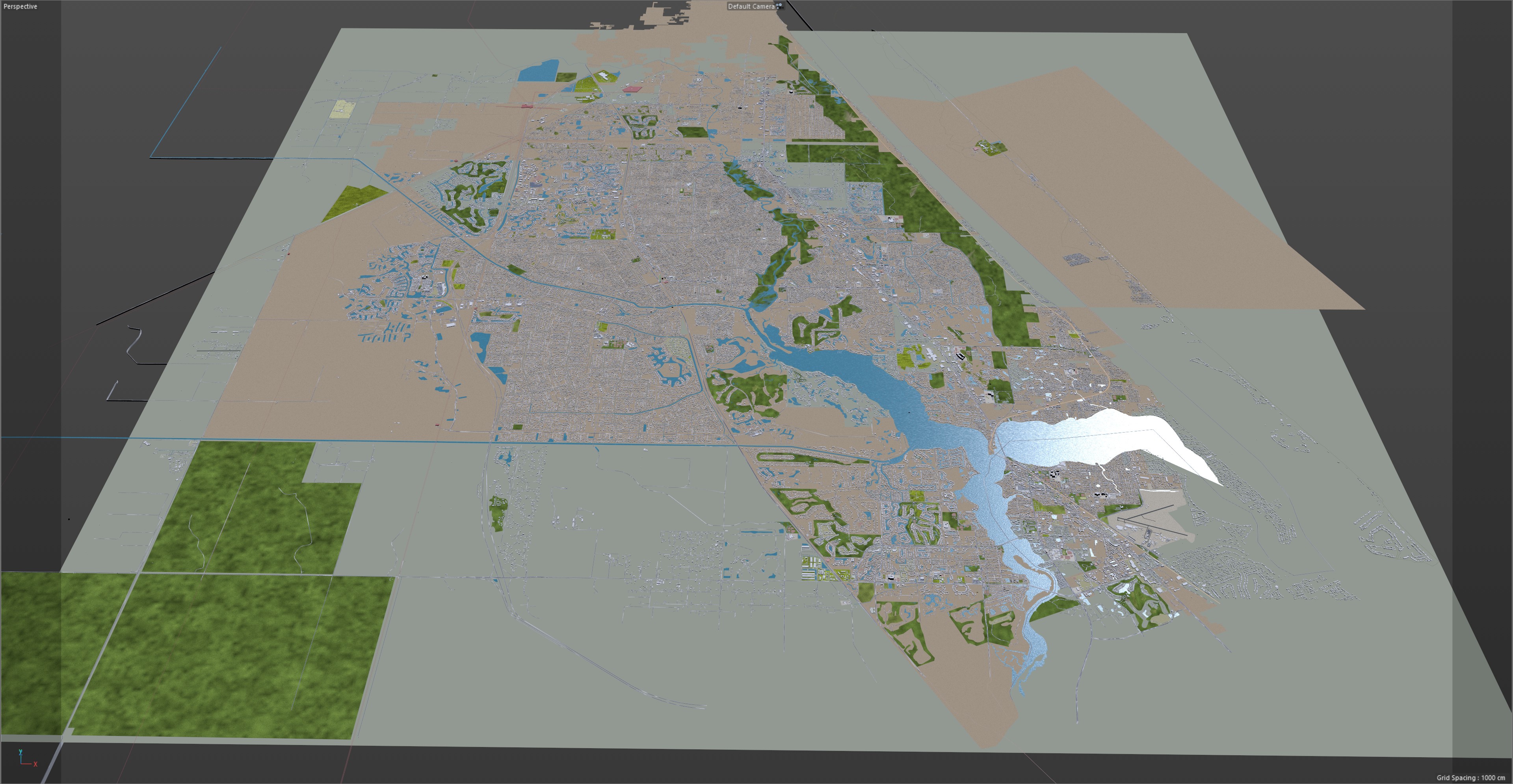 Port St. Lucie Florida USA 3d model 30km by TurboCG | 3DOcean