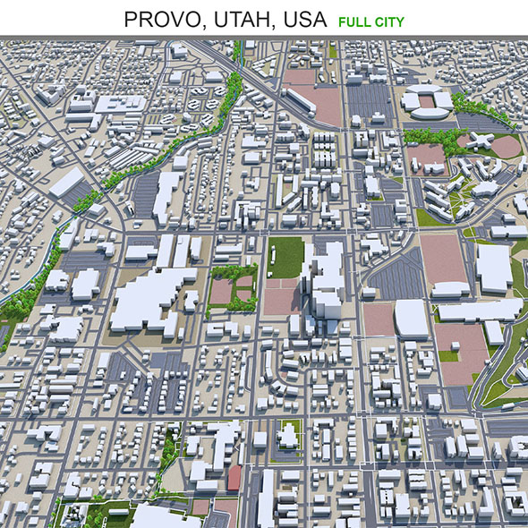 Provo city Utah - 3Docean 31910393