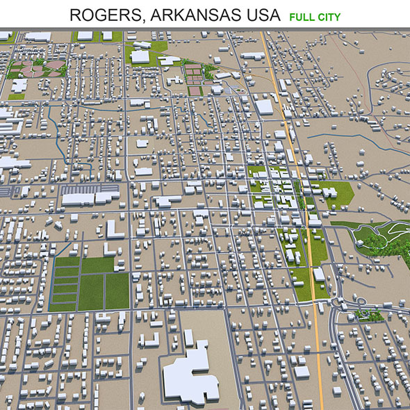 Rogers city Arkansas - 3Docean 31910500