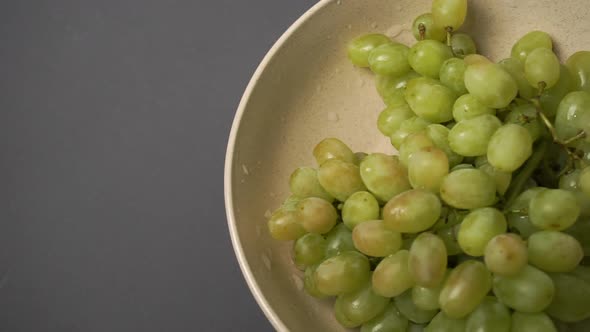 Fresh Healthy Grape in the Plate