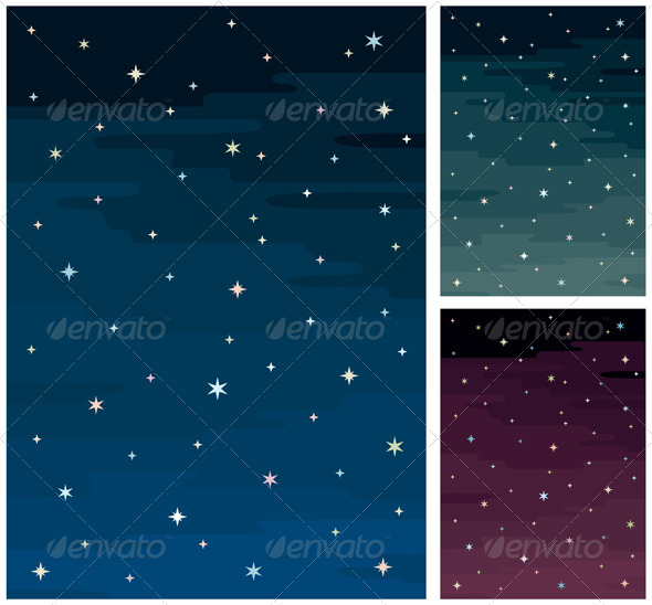 Night Sky - Backgrounds Decorative