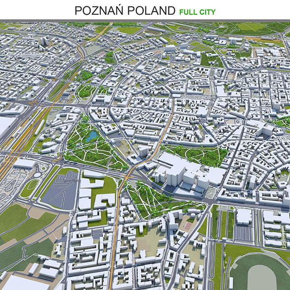 Poznan city Poland - 3Docean 31914279
