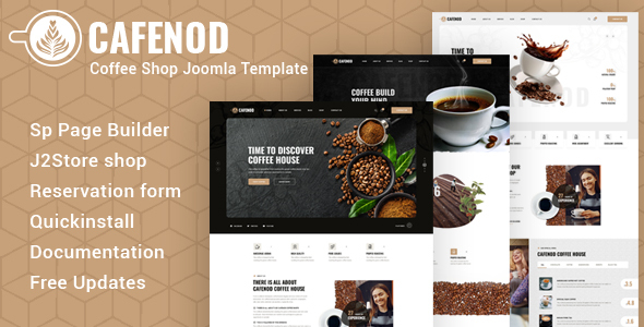 Cafenod – Coffee Shop Joomla Template