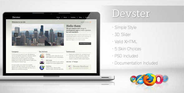 Exceptional Devster - Simple Business Template