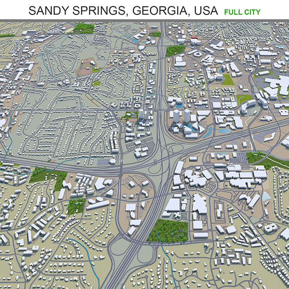 Sandy Springs city - 3Docean 31920934