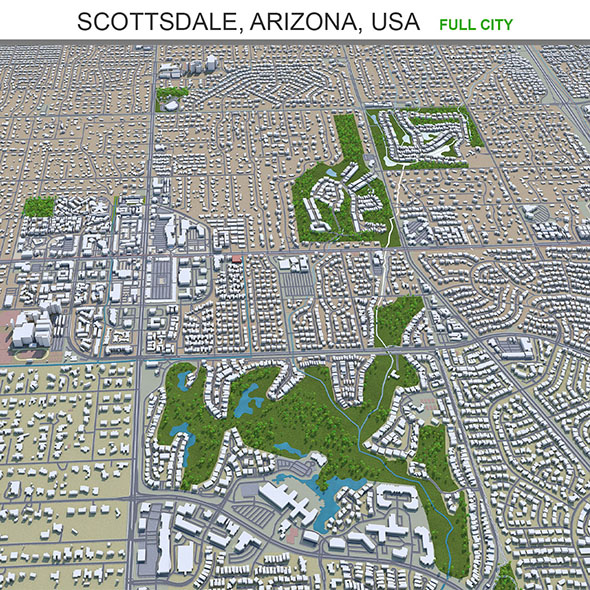 Scottsdale city Arizona - 3Docean 31923559