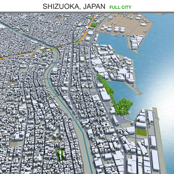 Shizuoka city Japan - 3Docean 31923687
