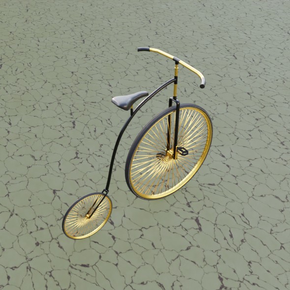 Gold Bicycle - 3Docean 31923759