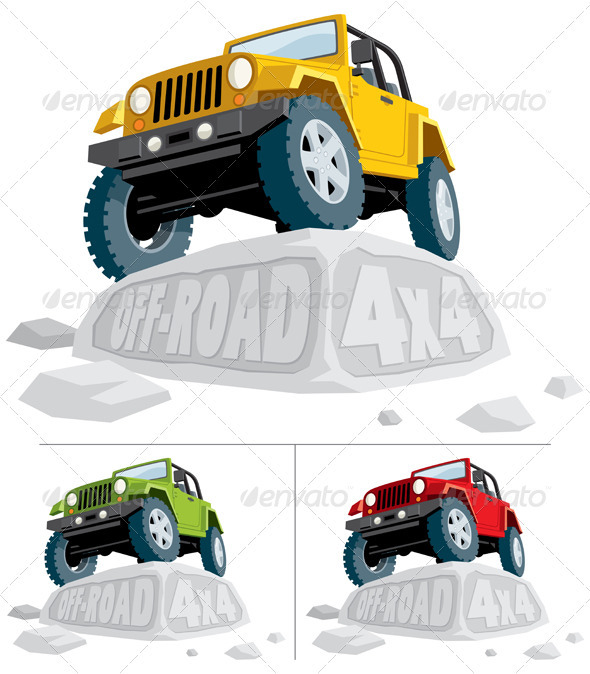 Off-Road 4x4 - Man-made Objects Objects