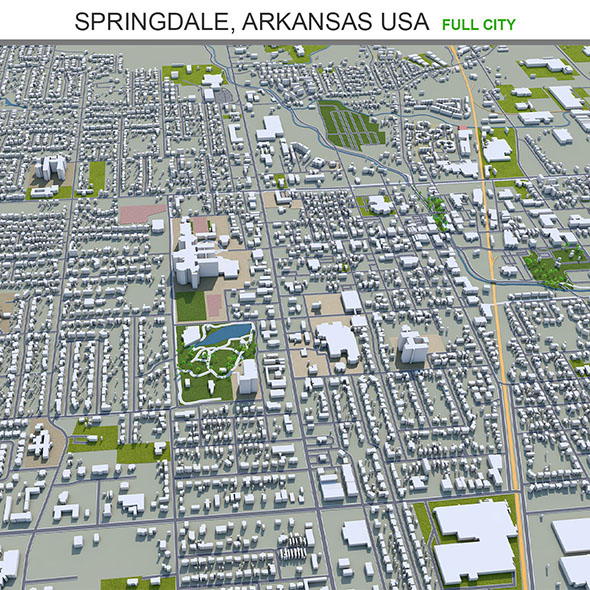 Springdale city Arkansas - 3Docean 31923976
