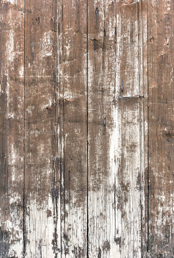 Premium Photo  Black paint peeled off on old wood planks