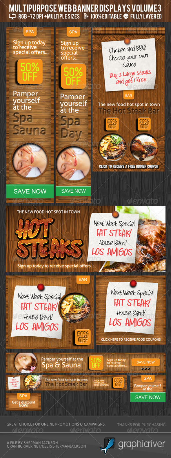 Multipurpose Web Banner & Ad Kit - Vol.3 - Banners & Ads Web Elements