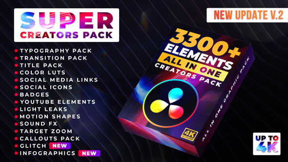 Super Creators Pack 3300 Elements By Professional Motion Company