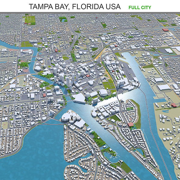 Tampa Bay city - 3Docean 31931455