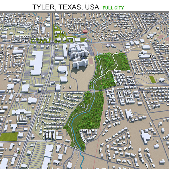 Tyler city Texas - 3Docean 31931683