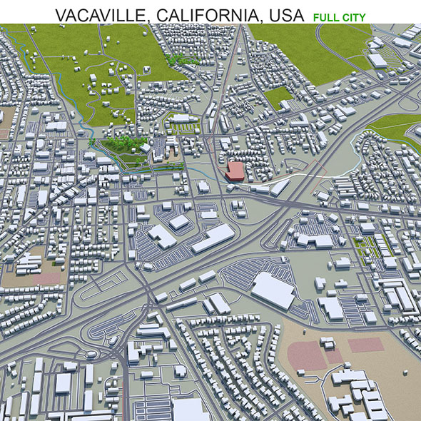 Vacaville city California - 3Docean 31931750