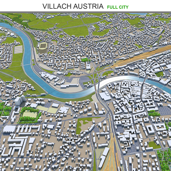 Villach city Austria - 3Docean 31931777