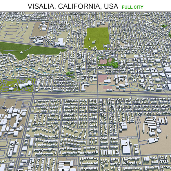 Visalia city California - 3Docean 31931945