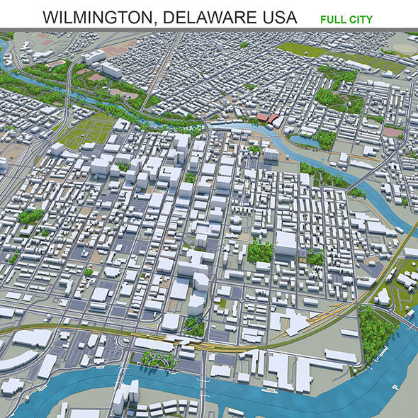 Wilmington city Delaware - 3Docean 31932111