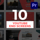 Youtube End Screens for Premiere Pro - VideoHive Item for Sale
