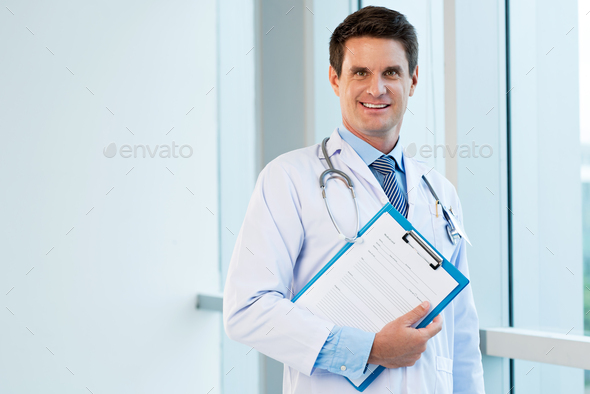 Handsome general practitioner - Stock Photo - Images