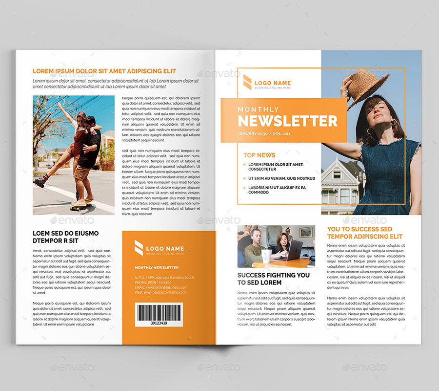 Newsletter Template, Print Templates 