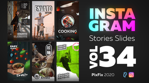 Instagram Stories Slides - VideoHive 31940499