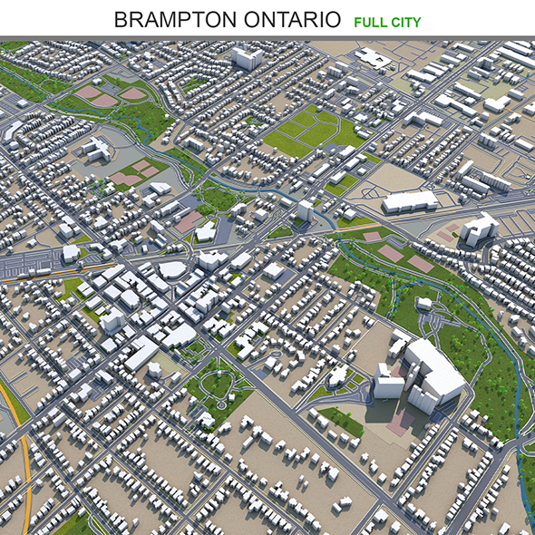 Brampton city Ontario - 3Docean 31940572