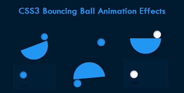 CSS3 Bouncing Ball Animation Effects