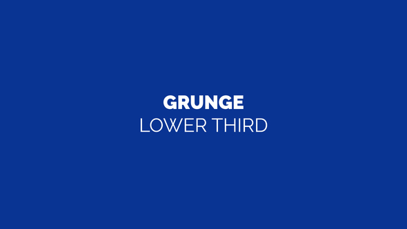 Grunge Lower Third - VideoHive 31944951