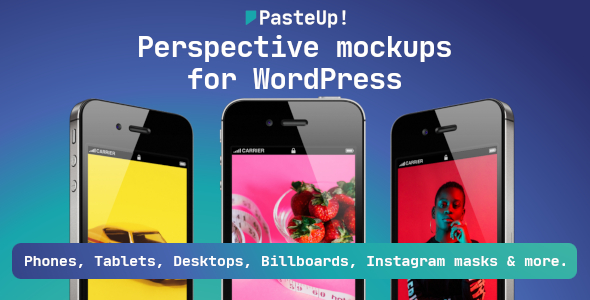PasteUp! - Perspective mockups for WordPress