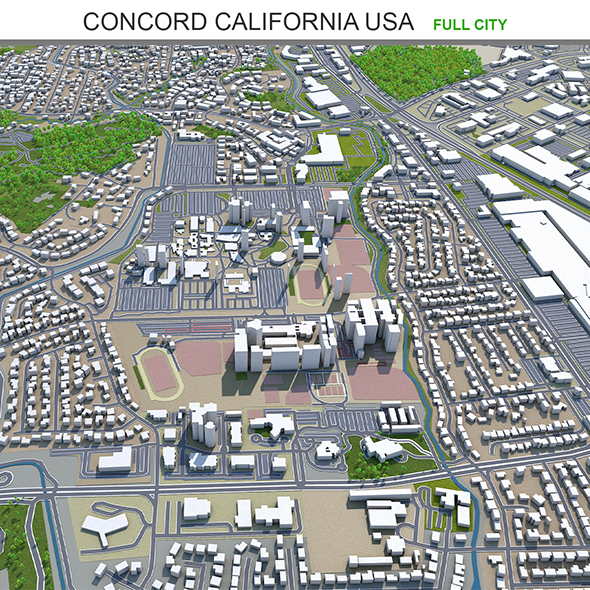 Concord city California - 3Docean 31972727